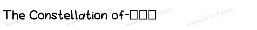 The Constellation of字体转换